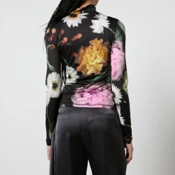 T-Shirts And Tops|Shirts And Blouses|Dr. Martens Stine Goya Estelle Floral-Print Stretch-Jersey Top - XS/S