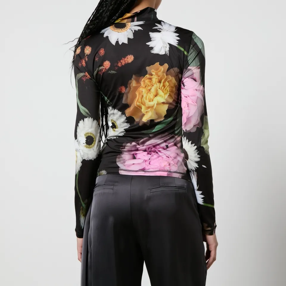 T-Shirts And Tops|Shirts And Blouses|Dr. Martens Stine Goya Estelle Floral-Print Stretch-Jersey Top - XS/S