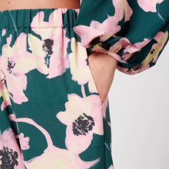 Trousers|Stine Goya Fatou Crepe Wide Leg Trousers - XS