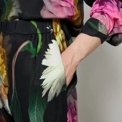 Trousers|Co-Ord Sets|Stine Goya Fatou Floral-Print Tencel™ Lyocell-Blend Trousers - XS