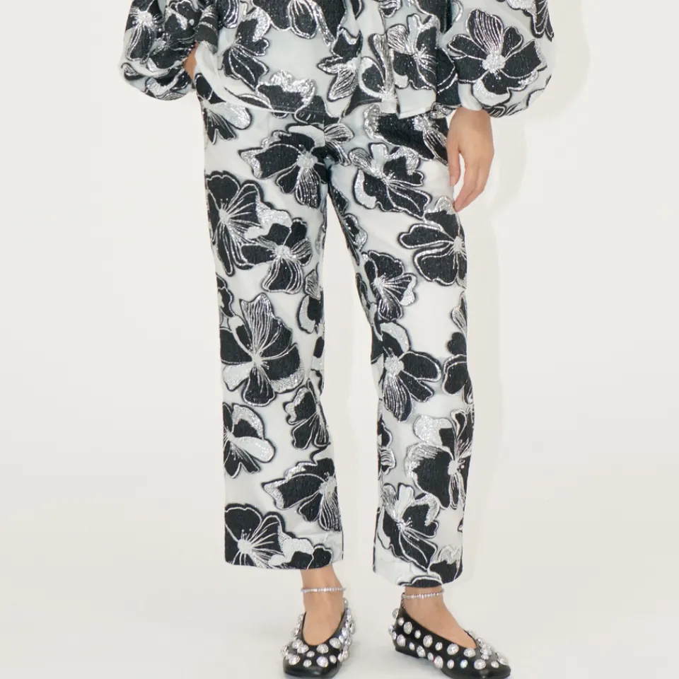 Trousers|Co-Ord Sets|Coach Stine Goya Floral-Jacquard Trousers. - S
