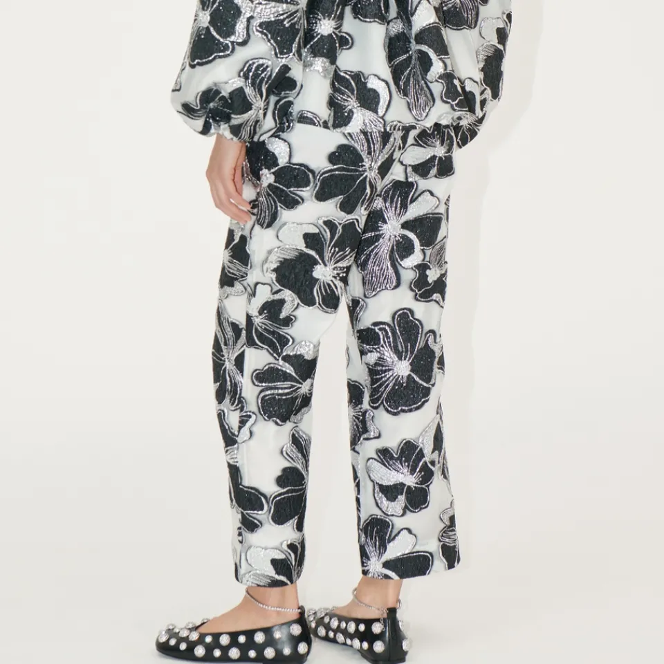 Trousers|Co-Ord Sets|Coach Stine Goya Floral-Jacquard Trousers. - S