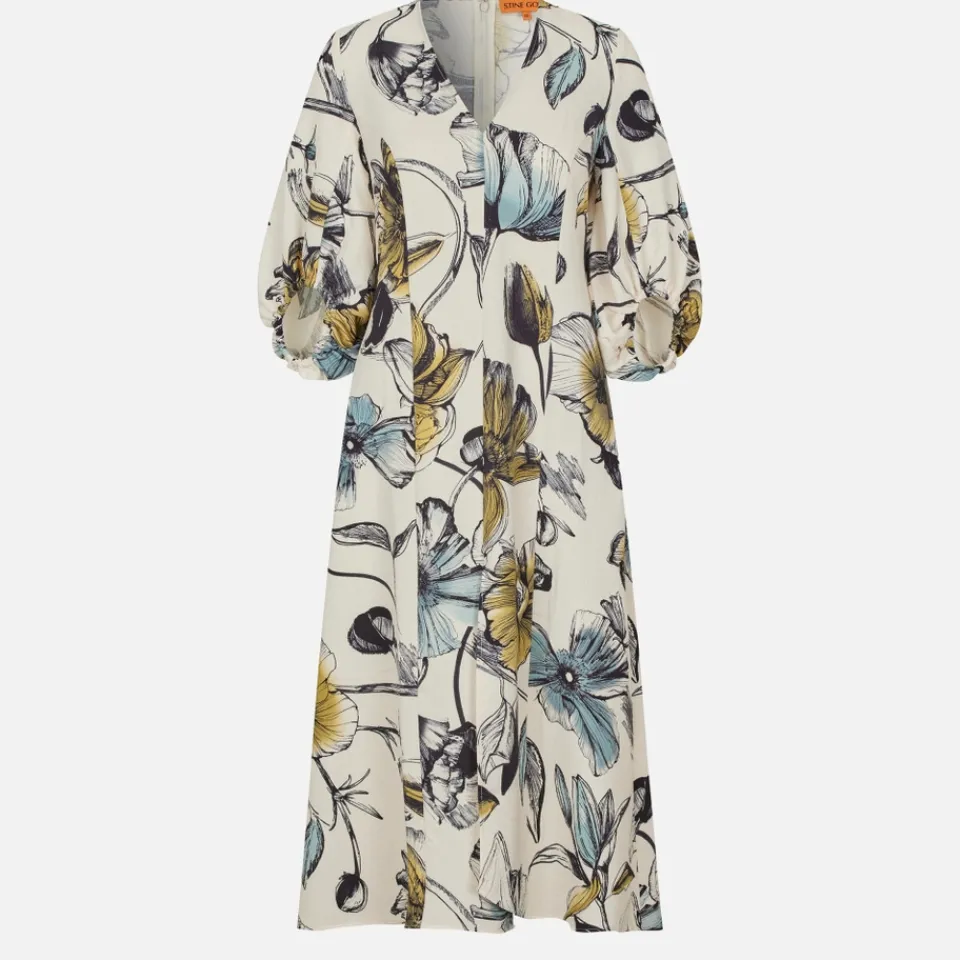 Dresses|Dresses|Stine Goya Floral-Print Crepe Midi Dress - XL