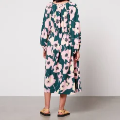Dresses|Dresses|Stine Goya Heather Stretch-Crepe Midi Dress - XS