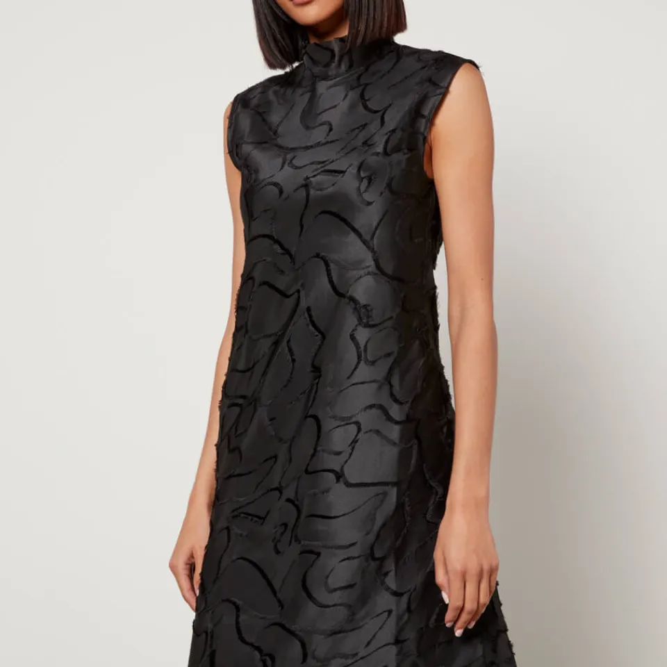 Dresses|Dresses|Stine Goya Jaxie Trimmed Satin Midi Dress - XS