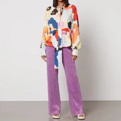 Trousers|Stine Goya Markus Sequined Jersey Trousers - XXS