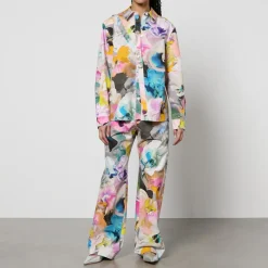 Co-Ord Sets|T-Shirts And Tops|Stine Goya Martina Printed Cotton-Poplin Shirt - XS