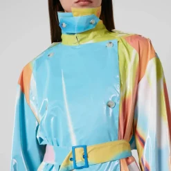 Jackets|Coats|Dr. Martens Stine Goya Phoebe Printed PU Trench Coat - XS