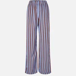 Trousers|T-Shirts And Tops|Stine Goya Striped Satin Long Trousers - XS