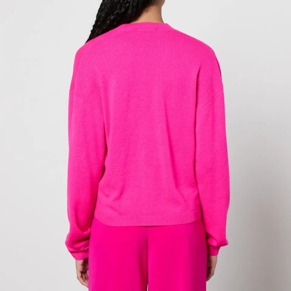 Co-Ord Sets|Knitwear|Good American Stine Goya Suanne Embellished Merino Wool-Blend Cardigan - S