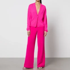 Co-Ord Sets|Knitwear|Good American Stine Goya Suanne Embellished Merino Wool-Blend Cardigan - S