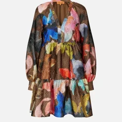 Dresses|Dresses|Dr. Martens Stine Goya Tier Voluminous Cloqué Satin Mini Dress - XS