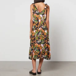 Dresses|Dresses|Stine Goya Women's Naima Midi Dress - Artist Canvas At Night - XL
