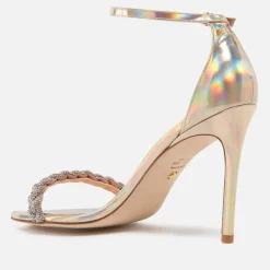Heels|Sandals & Slides|Coach Stuart Weitzman Nudistcurve 100 Leather Heeled Sandals - UK 7