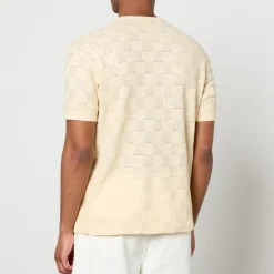 T-Shirts|T-Shirts|Dr. Martens Sunflower Gym Checked Linen-Blend Jacquard T-Shirt - XXL