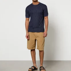 T-Shirts|T-Shirts|Maison Kitsuné Sunflower Gym Linen and Cotton-Blend T-Shirt - XL