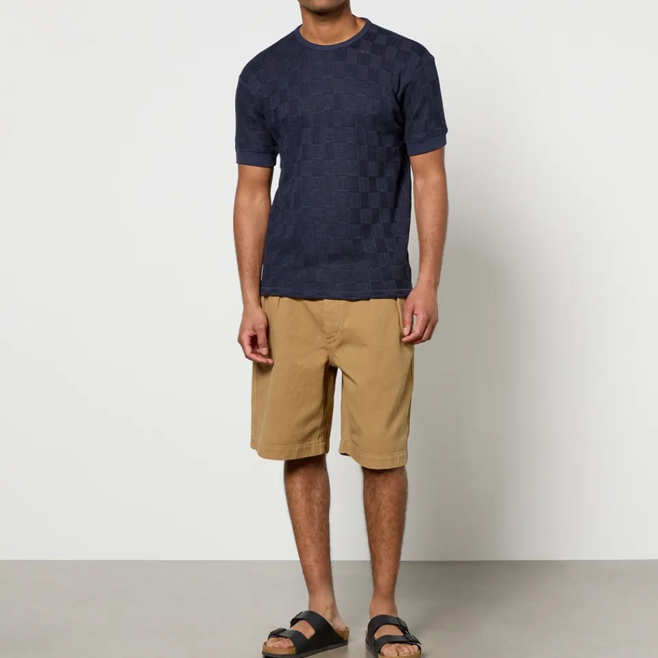 T-Shirts|T-Shirts|Maison Kitsuné Sunflower Gym Linen and Cotton-Blend T-Shirt - XL