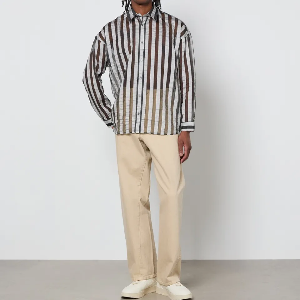 Shirts|Shirts|Dr. Martens Sunflower Men's Stable Long Sleeved Shirt - Grey Stripe - S