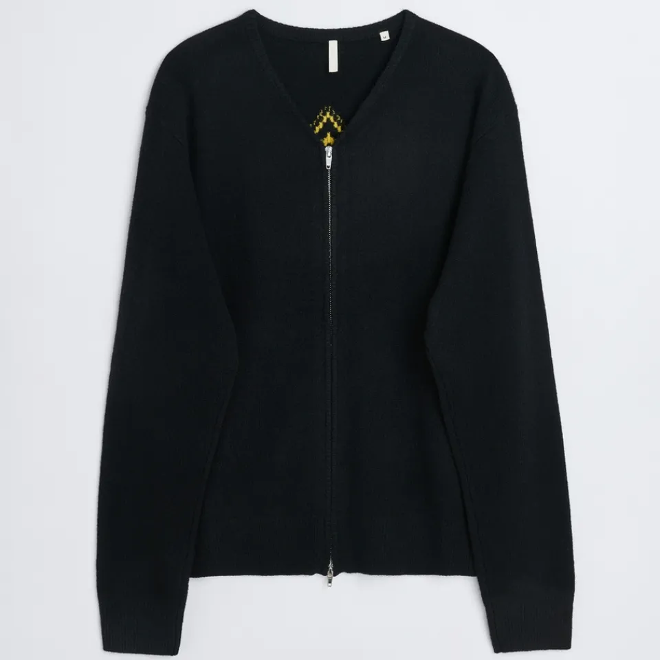 Cardigans|Knitwear|Dr. Martens Sunflower Movie Intarsia-Knit Cardigan - XL