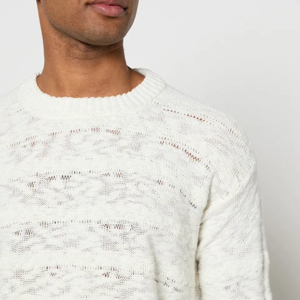 Knitwear|Polo Ralph Lauren Sunflower Repair Cotton-Blend Jumper - XL