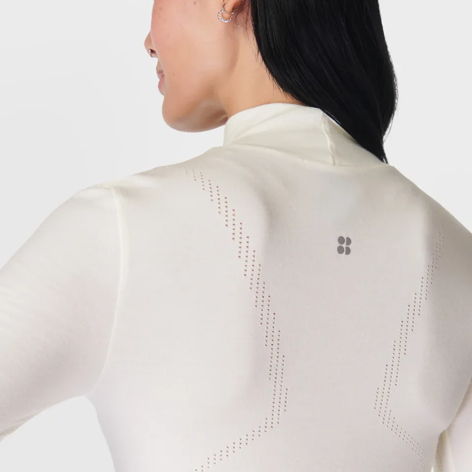 Sportswear|Knitwear|Dr. Martens Sweaty Betty Lumi Turtle Neck Stretch-Jersey Top - XS