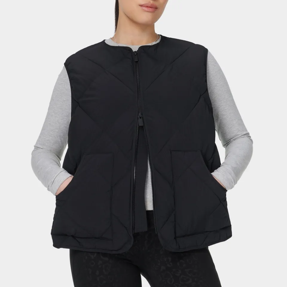 Jackets|Coats|Sweaty Betty On The Move Diamond-Quilted Shell Gilet - M