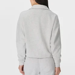 Sportswear|Loungewear|Sweaty Betty Sand Wash Funnel Neck Half-Zip Jumper - XS