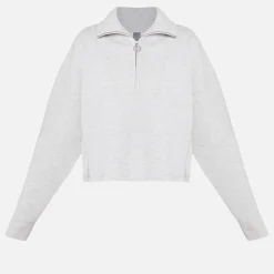 Sportswear|Loungewear|Sweaty Betty Sand Wash Funnel Neck Half-Zip Jumper - XS