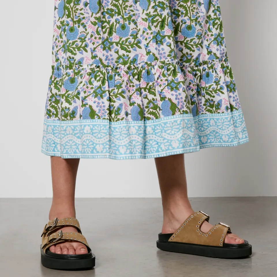 Dresses|Dresses|Stine Goya SZ Blockprints Divya Floral-Print Cotton-Poplin Dress - M