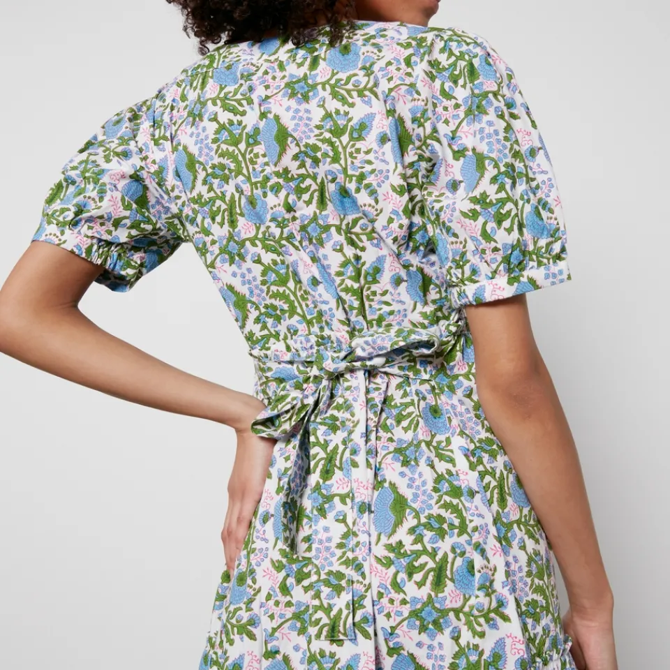 Dresses|Dresses|Stine Goya SZ Blockprints Divya Floral-Print Cotton-Poplin Dress - M
