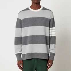 Knitwear|Dr. Martens Thom Browne 4 Bar Striped Merino Wool Jumper - 1/S