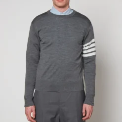Knitwear|Maison Kitsuné Thom Browne Crewneck Wool Jumper - 1/S
