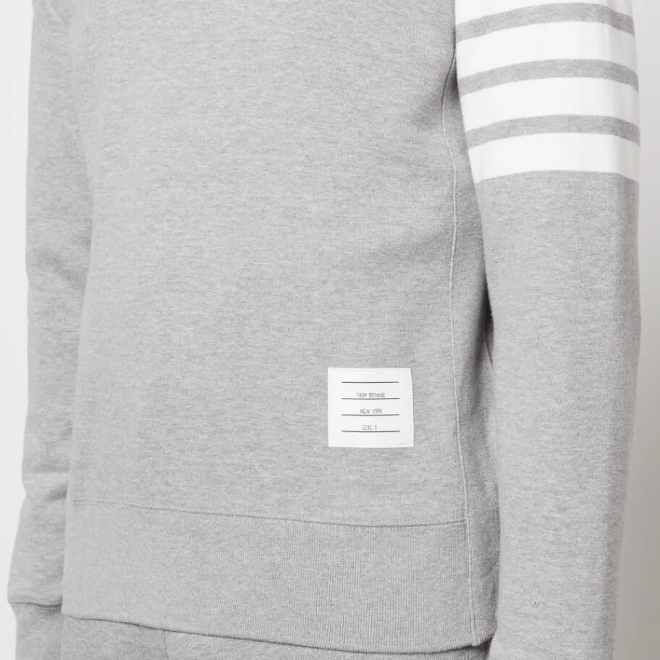 Sweatshirts|Thom Browne Men's 4-Bar Classic Sweatshirt - Light Grey - 1/S