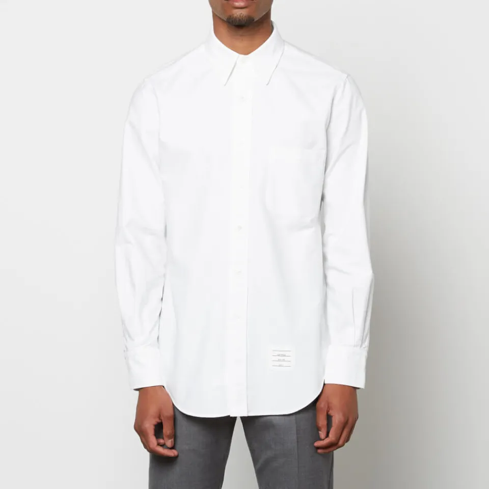 Shirts|Shirts|Thom Browne Men's Classic Fit Oxford Shirt - White - 5/XXL
