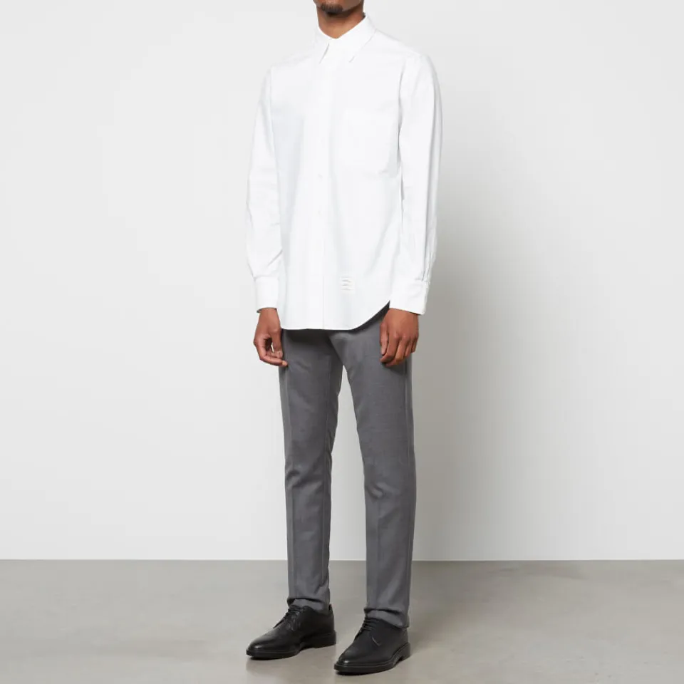 Shirts|Shirts|Thom Browne Men's Classic Fit Oxford Shirt - White - 5/XXL