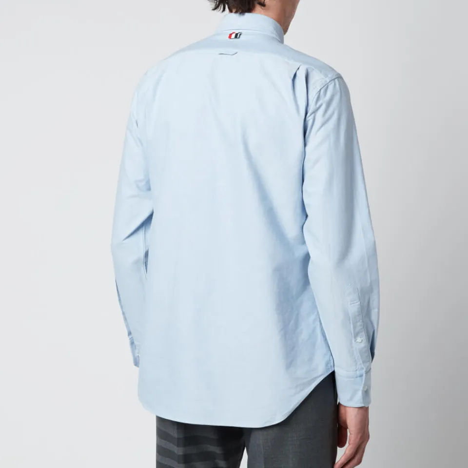 Shirts|Shirts|Thom Browne Men's Tricolour Placket Classic Fit Shirt - Light Blue - 1/S