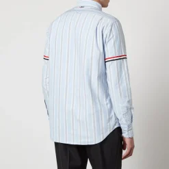 Shirts|Shirts|Thom Browne Straight Fit Striped Oxford Striped Shirt - 3/L