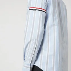 Shirts|Shirts|Thom Browne Straight Fit Striped Oxford Striped Shirt - 3/L