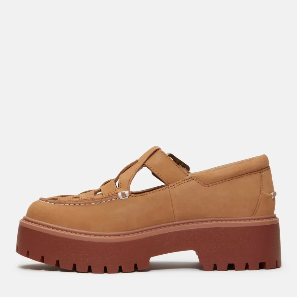 Flats|Coach Timberland Women's Stone Street Fisherman 'Red Brick' Shoes - UK 3