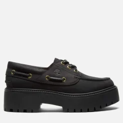 Flats|Vagabond Shoemakers Timberland Women's Stone Street 3-Eye Platform Boat Shoes - UK 3