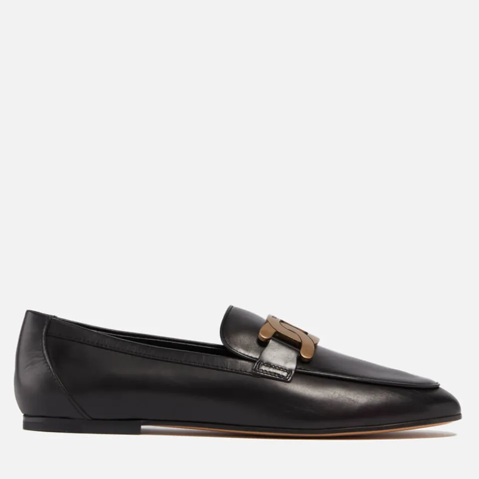 Loafers|Tod's Women's Chain Leather Loafers - UK 4