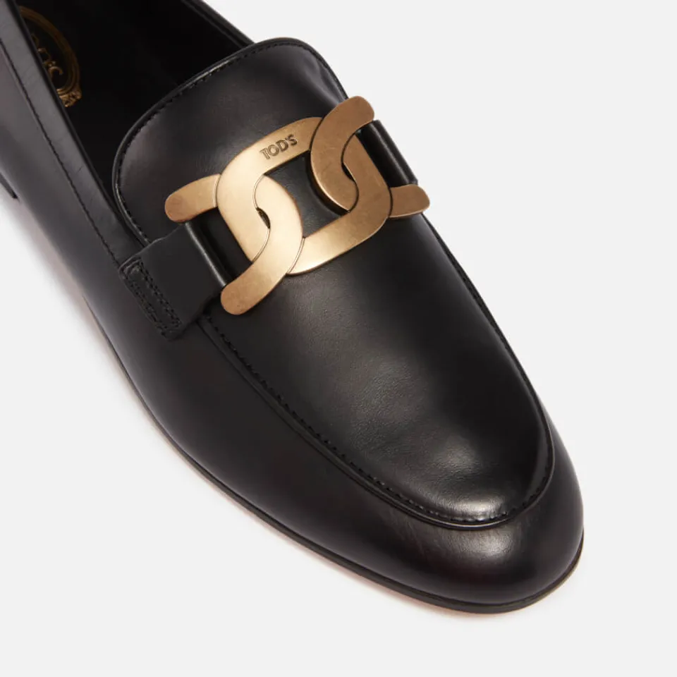 Loafers|Tod's Women's Chain Leather Loafers - UK 4