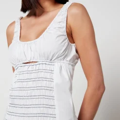 Dresses|Dresses|Toit Volant Bella Stretch-Cotton Seersucker Dress - M/L