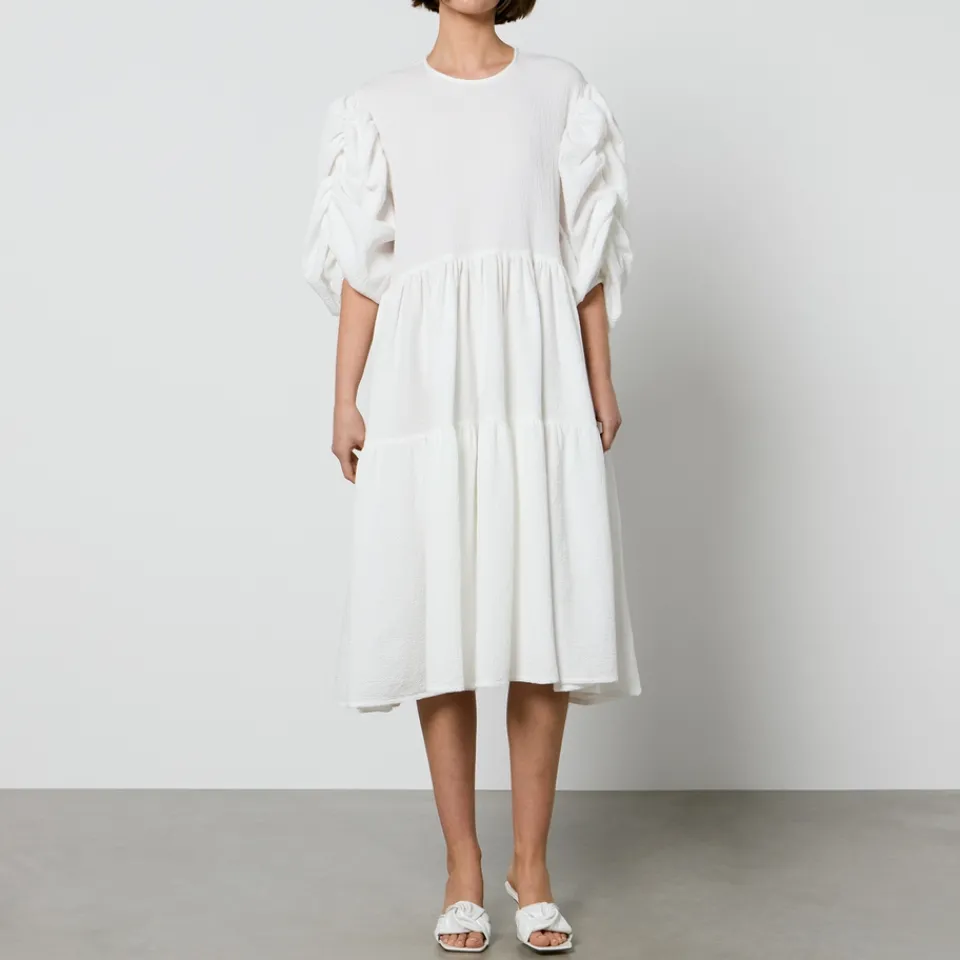 Dresses|Dresses|Toit Volant Ottille Garden Cloqué Midi Dress - M/L
