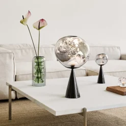 Bedroom|Lighting|Dr. Martens Tom Dixon Melt Cone Fat Table Lamp LED - Silver
