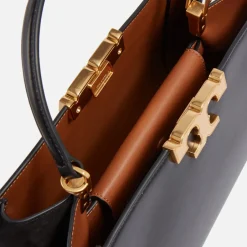 Bags|Dr. Martens Tory Burch Eleanor Leather and Suede Handbag