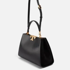 Bags|Dr. Martens Tory Burch Eleanor Leather and Suede Handbag