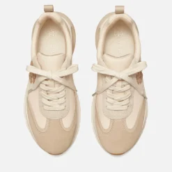 Trainers|Tory Burch Good Luck Suede-Trimmed Nylon Running-Style Trainers - UK 4