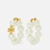 Jewellery|Dr. Martens Tory Burch Kira 18K Gold-Plated Faux Pearl Earrings