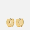Loungewear|Dr. Martens Tory Burch T Monogram Gold-Tone Small Hoop Earring